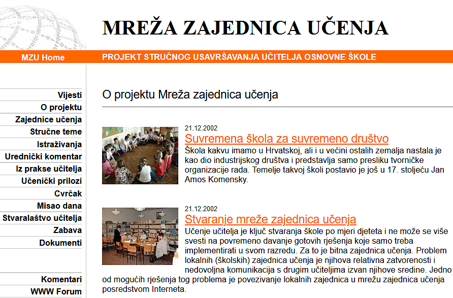Stvaranje mreže učenja