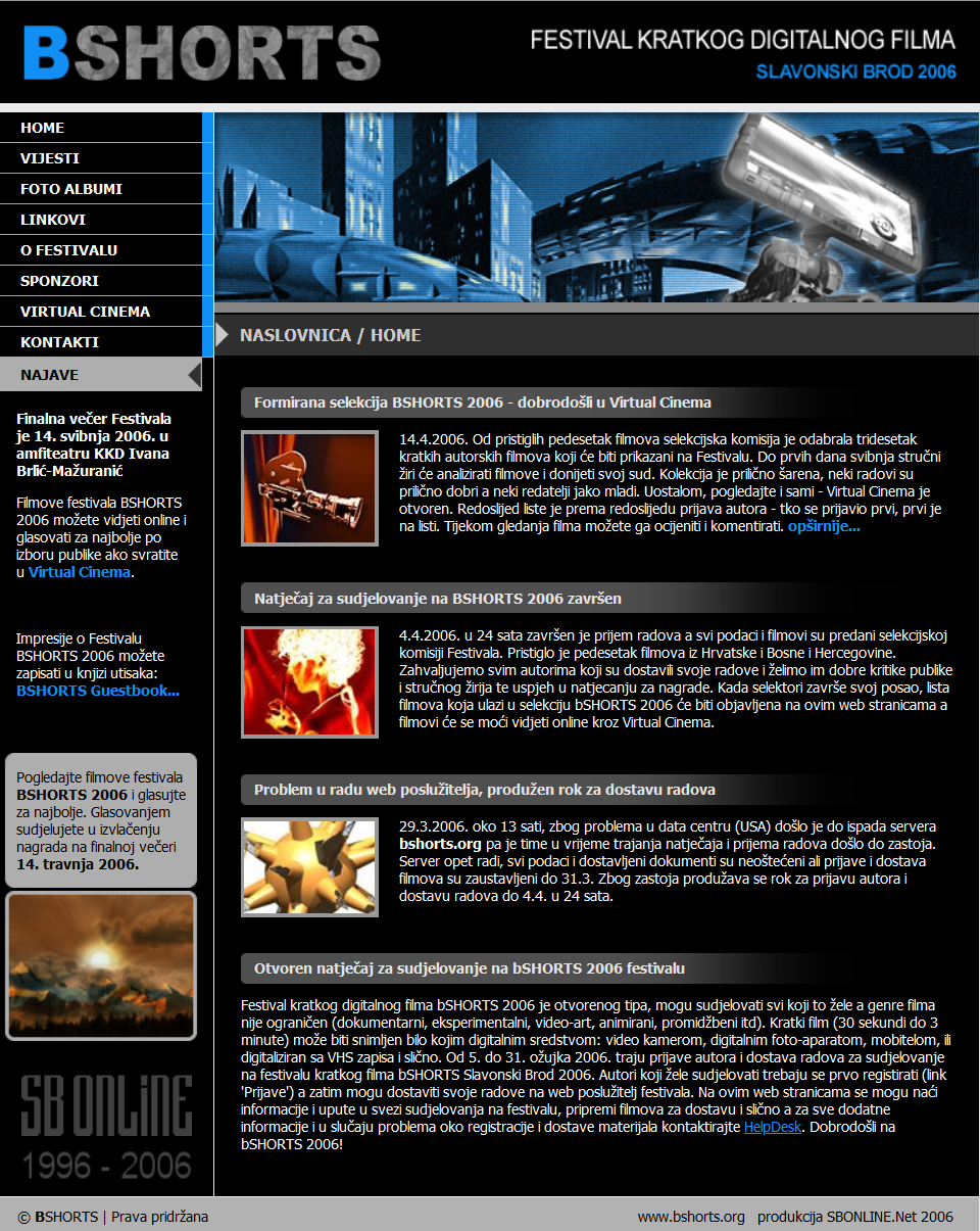 BSHORTS 2006, Dan Grada Slavonski Brod