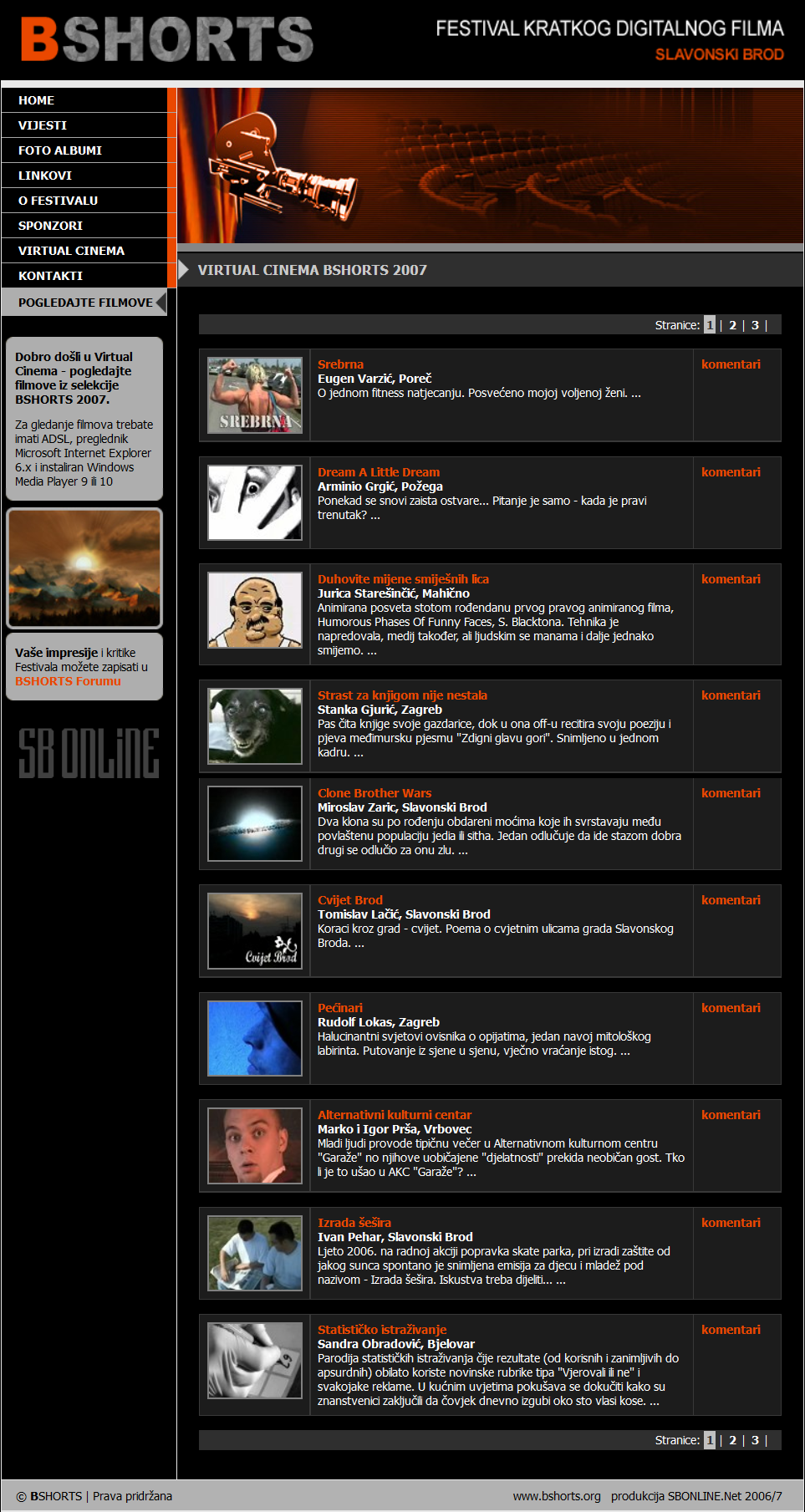 BSHORTS 2007, Dan Grada Slavonski Brod