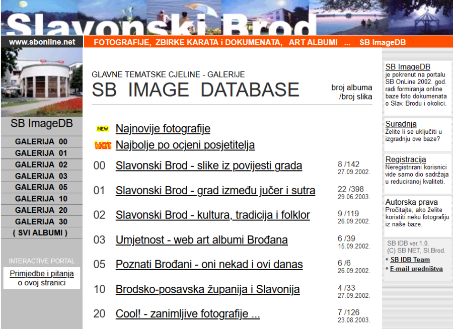 SB IMAGE DATA BASE, Slavonski Brod