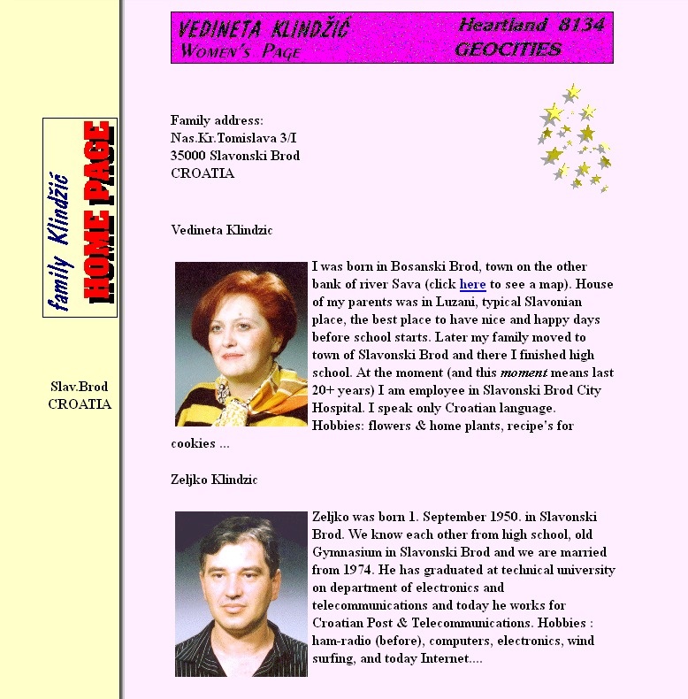 Siječanj 1996, prve web stranice iz Slavonskog Broda