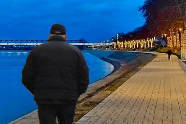 Night Photo - šetnja kraj Save, sunce je zašlo